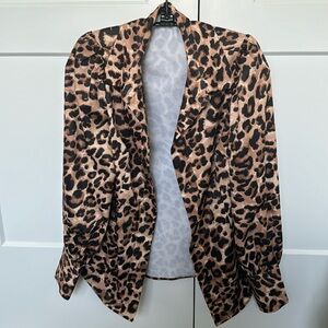 Boston Proper leopard print dress shirt
